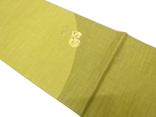 鈴模様織り出し　袋帯